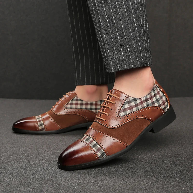 EVANDER CHECK OXFORDS