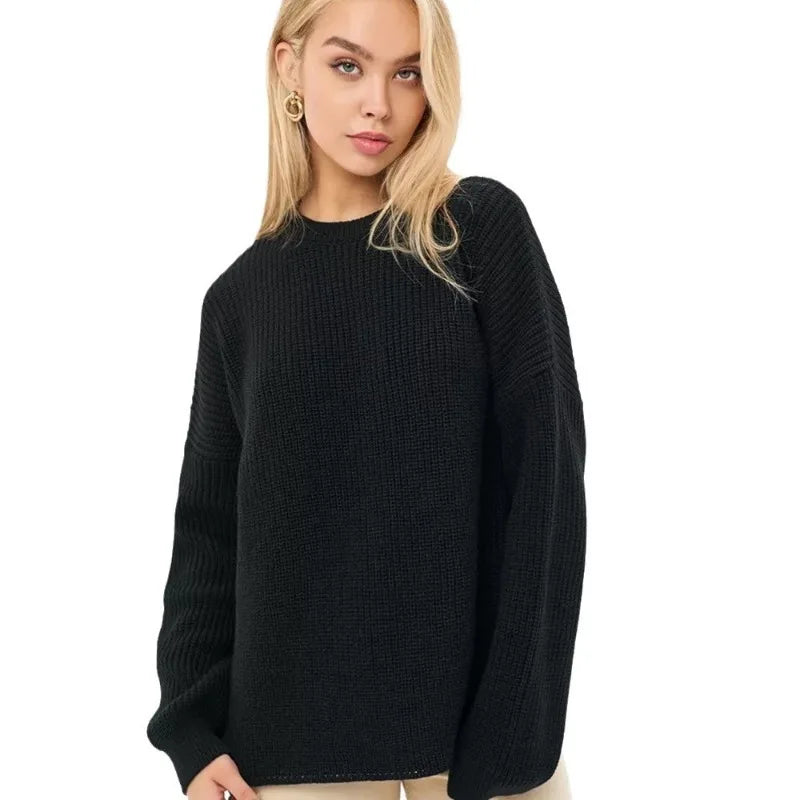 Maglione in maglia Royal con spalle scese