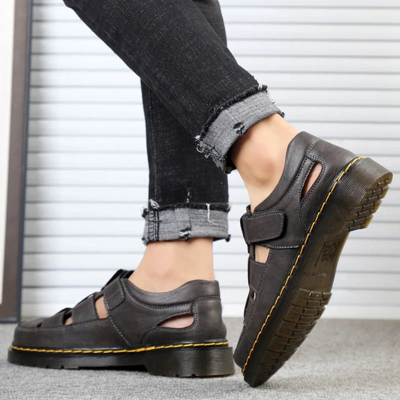 Sandalias Travi de cuero genuino