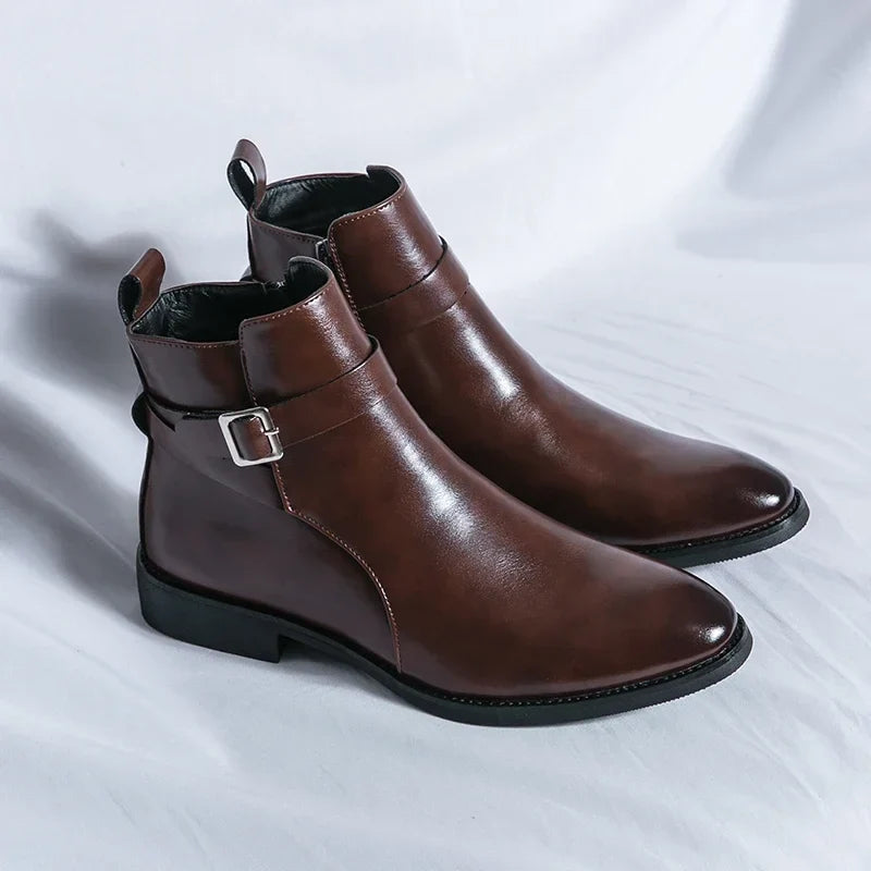 Botas Chelsea Sergio de cuero genuino