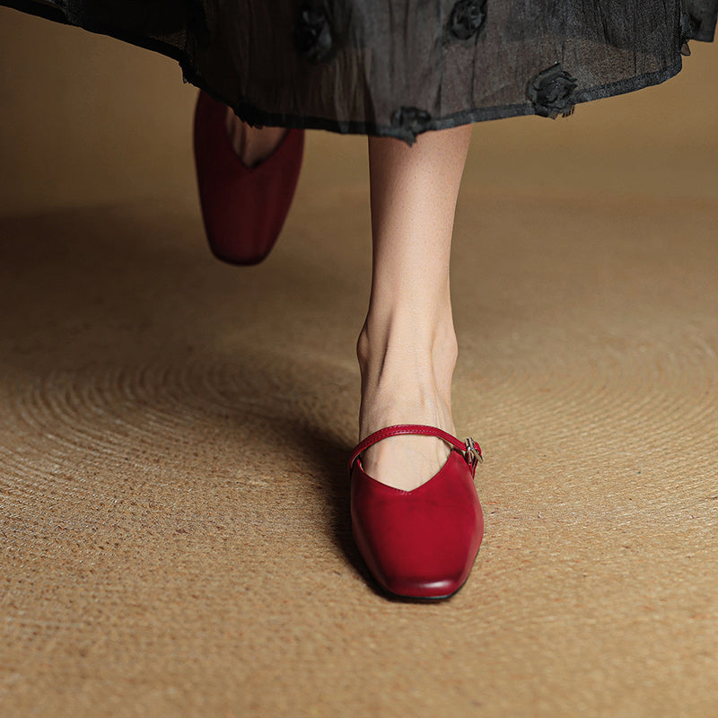 Mules Virela in vera pelle