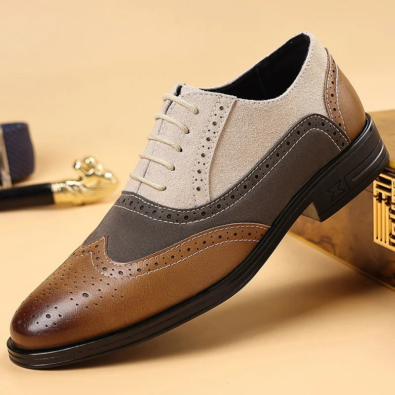 TRISTAN CONTRAST BROGUES