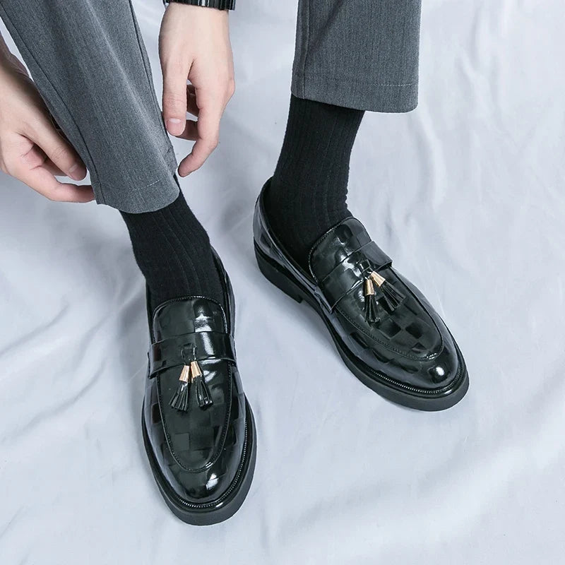Lorenzo loafers i äkta läder