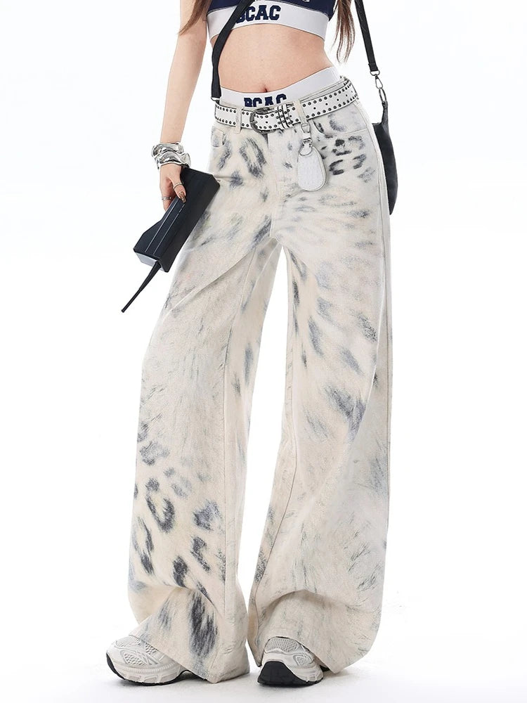 ALIZEE ANIMAL-PRINT JEANS