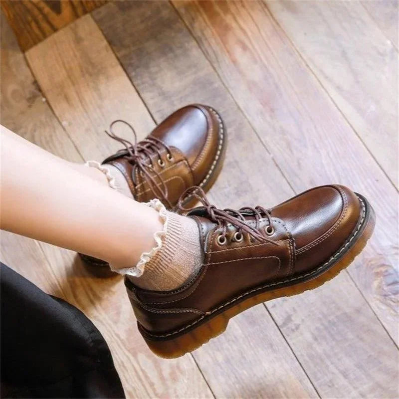 ELORA GENUINE LEATHER OXFORD SHOES