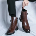 Bottines Chelsea Sergio en cuir véritable