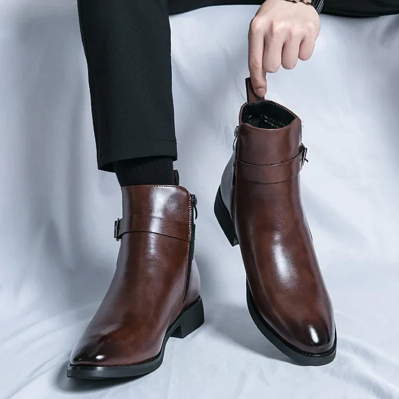 Botas Chelsea Sergio de cuero genuino