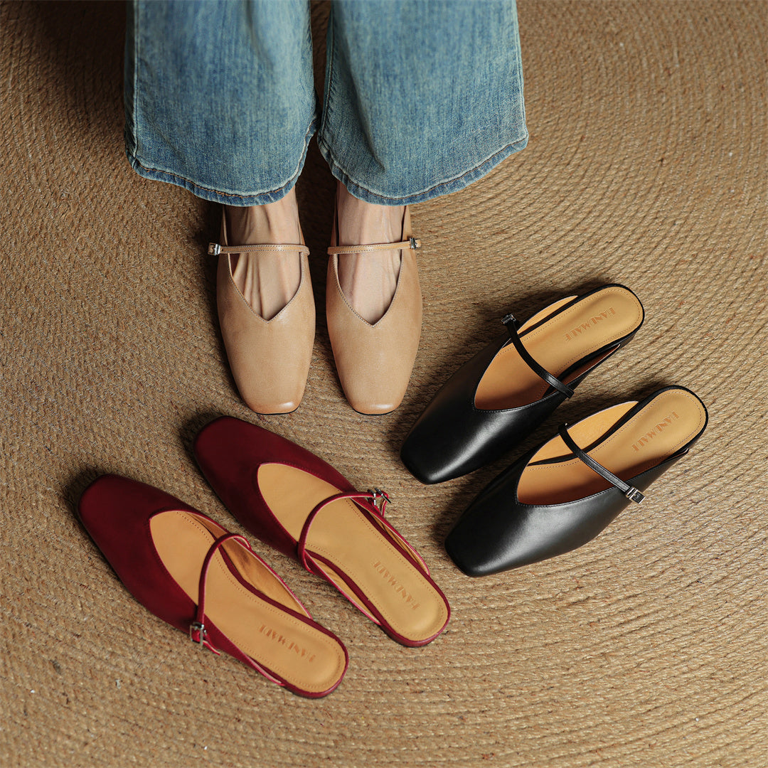 Mules Miral in vera pelle