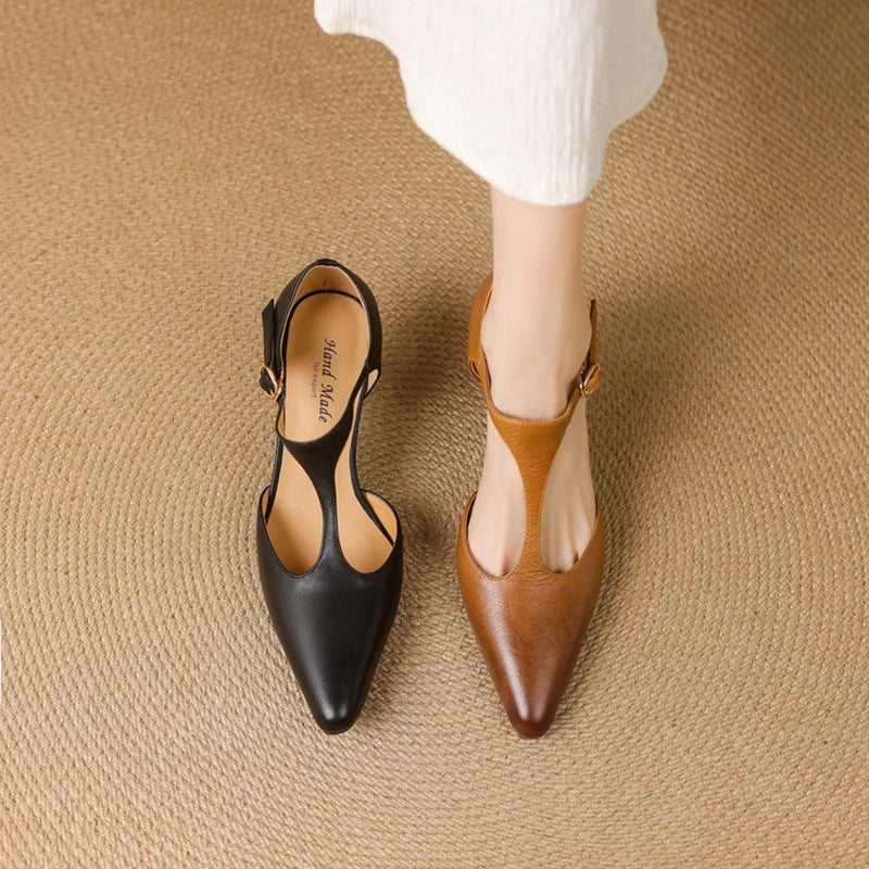 TRIANA GENUINE LEATHER HEELS