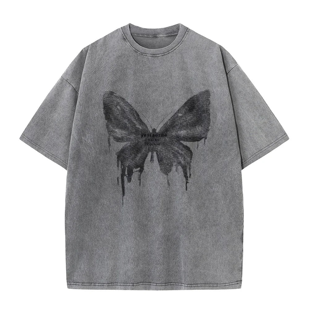 Schmetterlings-Baumwoll-T-Shirt