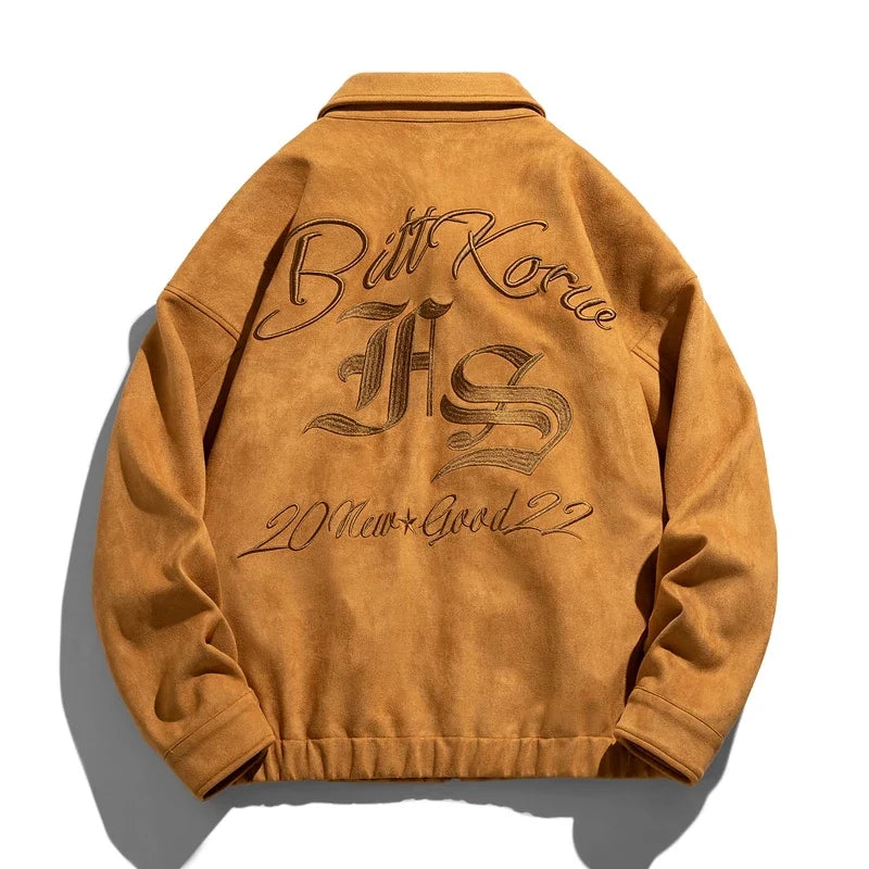 Blouson aviateur en daim