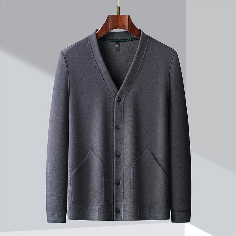 Cardigan classico con scollo a V