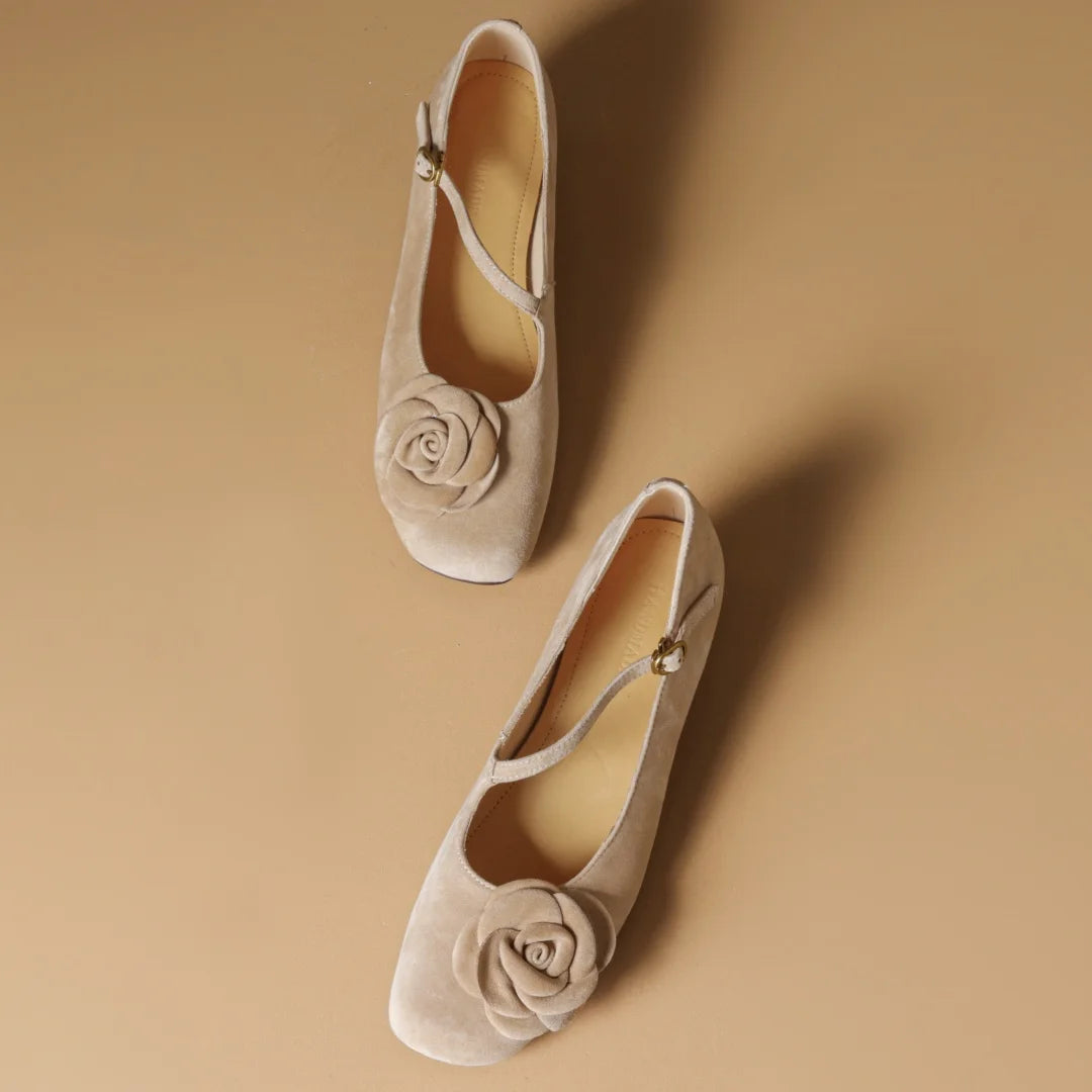 THEORA SUEDE MARY JANE HEELS