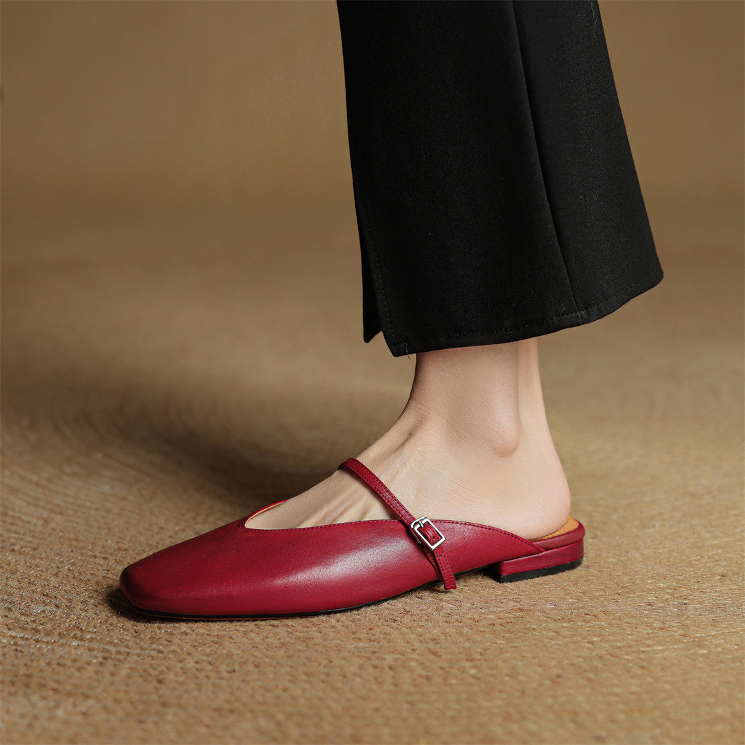 Mules Miral in vera pelle