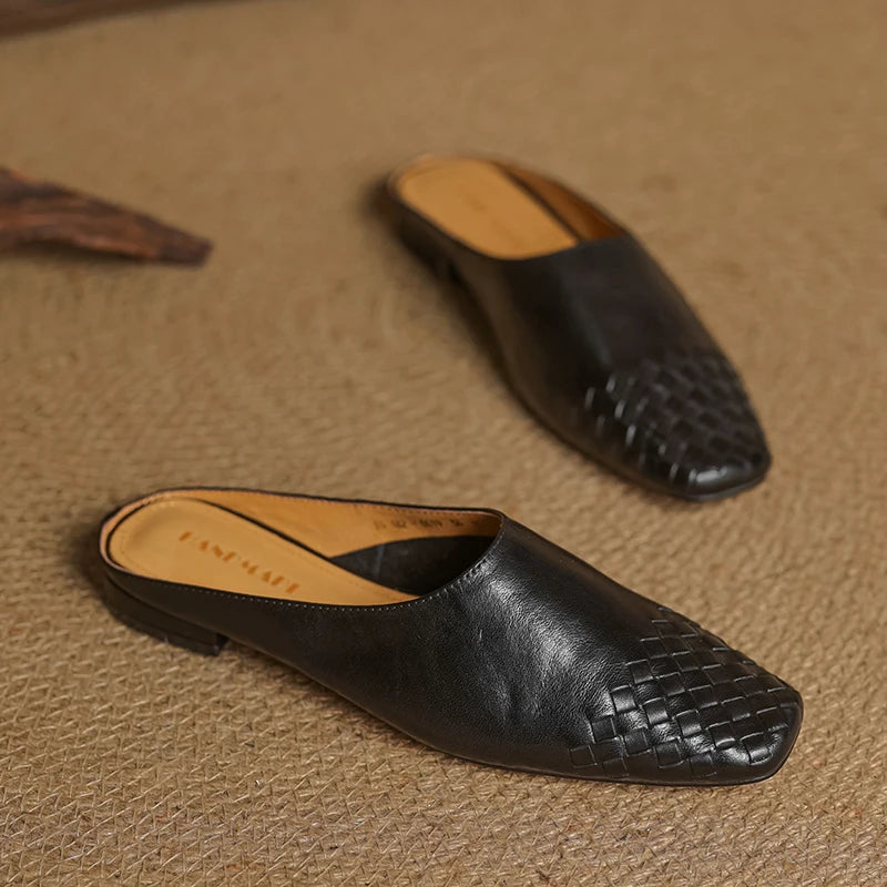 LIORA GENUINE LEATHER MULES