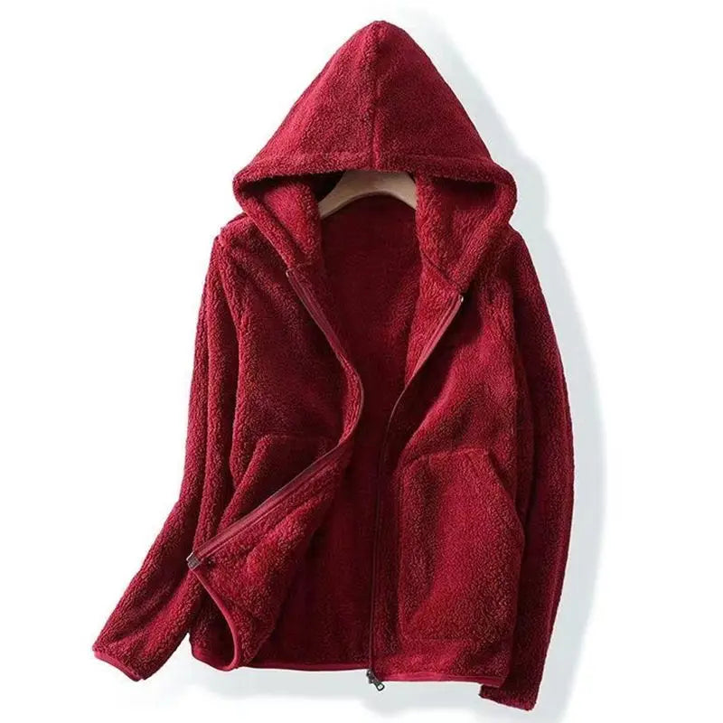 Veste en polaire corail
