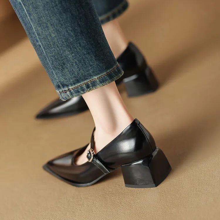 Tacones Allure de cuero genuino