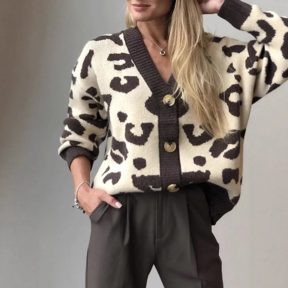 ELISE LEOPARD CARDIGAN