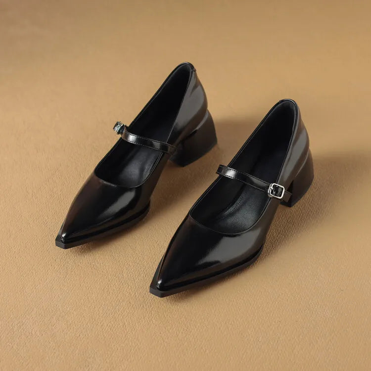 Tacones Allure de cuero genuino