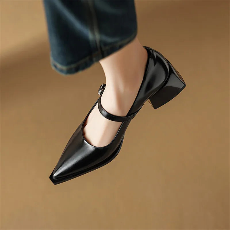 Tacones Allure de cuero genuino