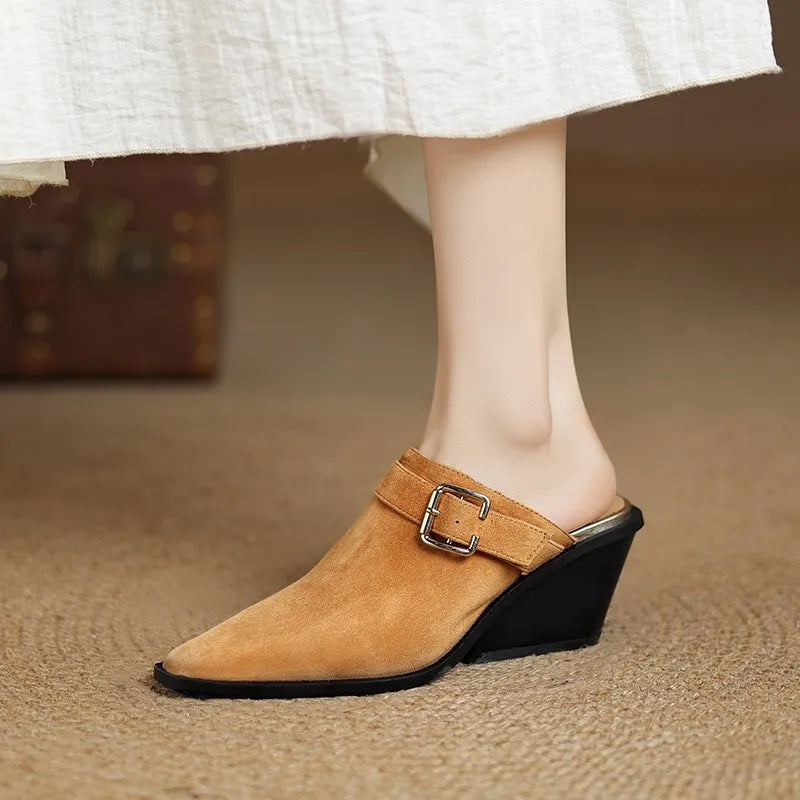 ELMER SUEDE MULES