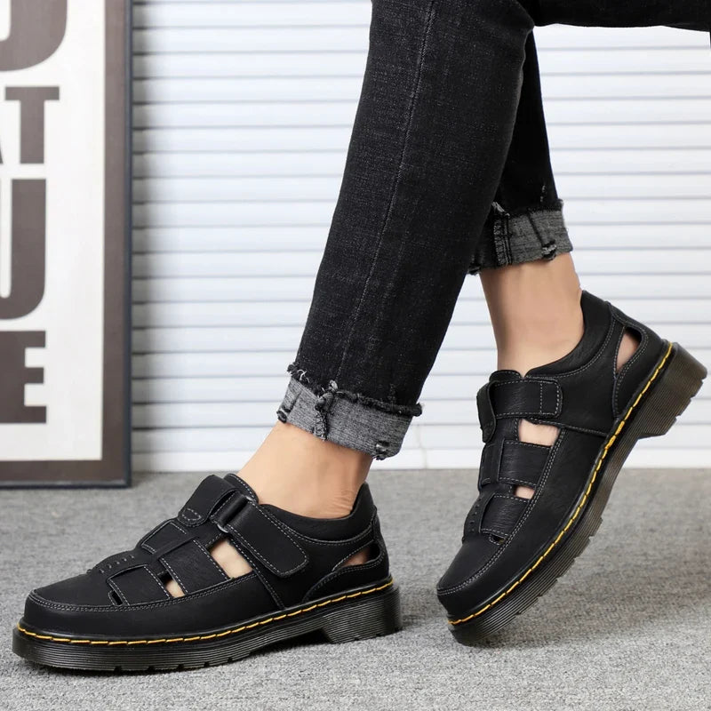 Sandalias Travi de cuero genuino