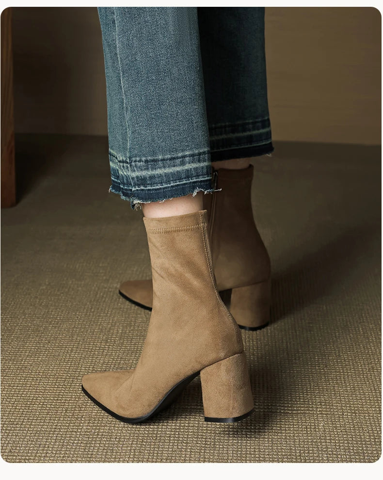 ALORA GENUINE SUEDE BOOTS