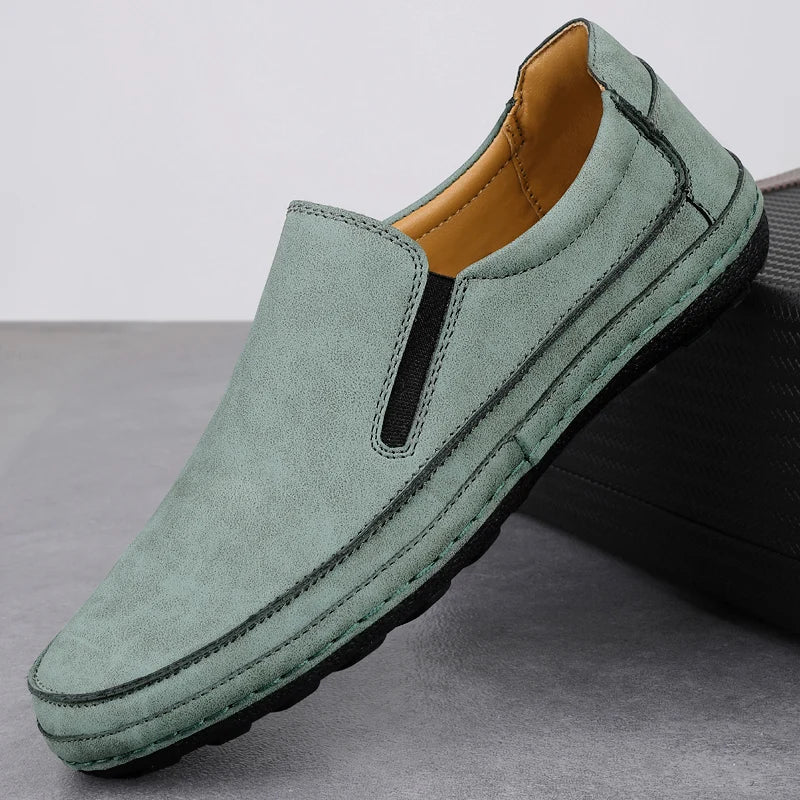 Larvis loafers i ægte læder