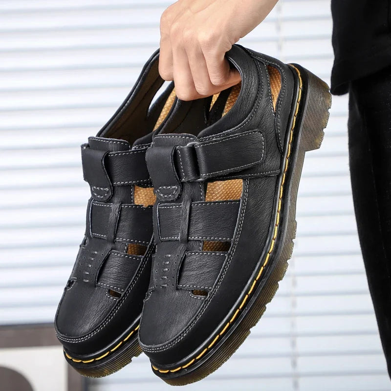 Sandalias Travi de cuero genuino