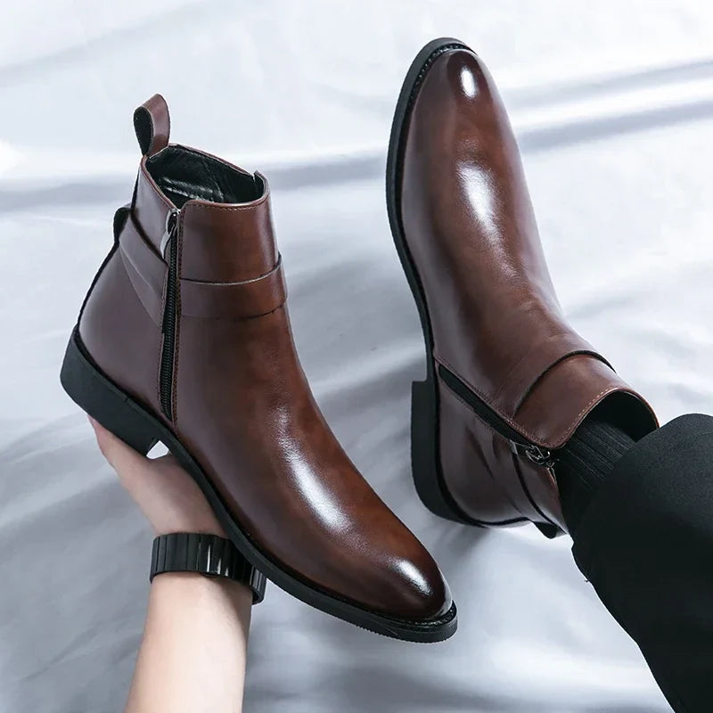 Botas Chelsea Sergio de cuero genuino