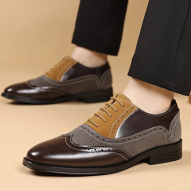 TRISTAN CONTRAST BROGUES