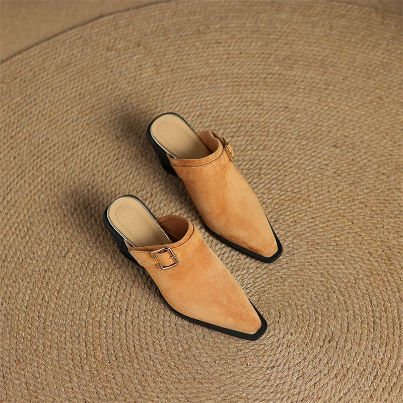 ELMER SUEDE MULES