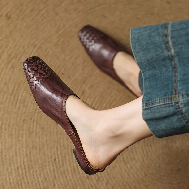 LIORA GENUINE LEATHER MULES