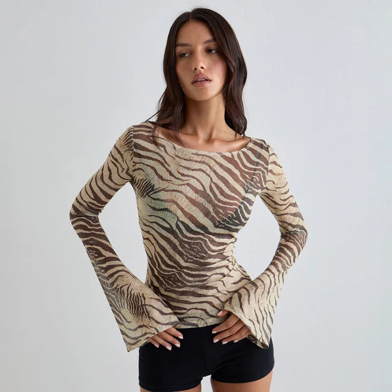 SERAPHINE ZEBRA TOP