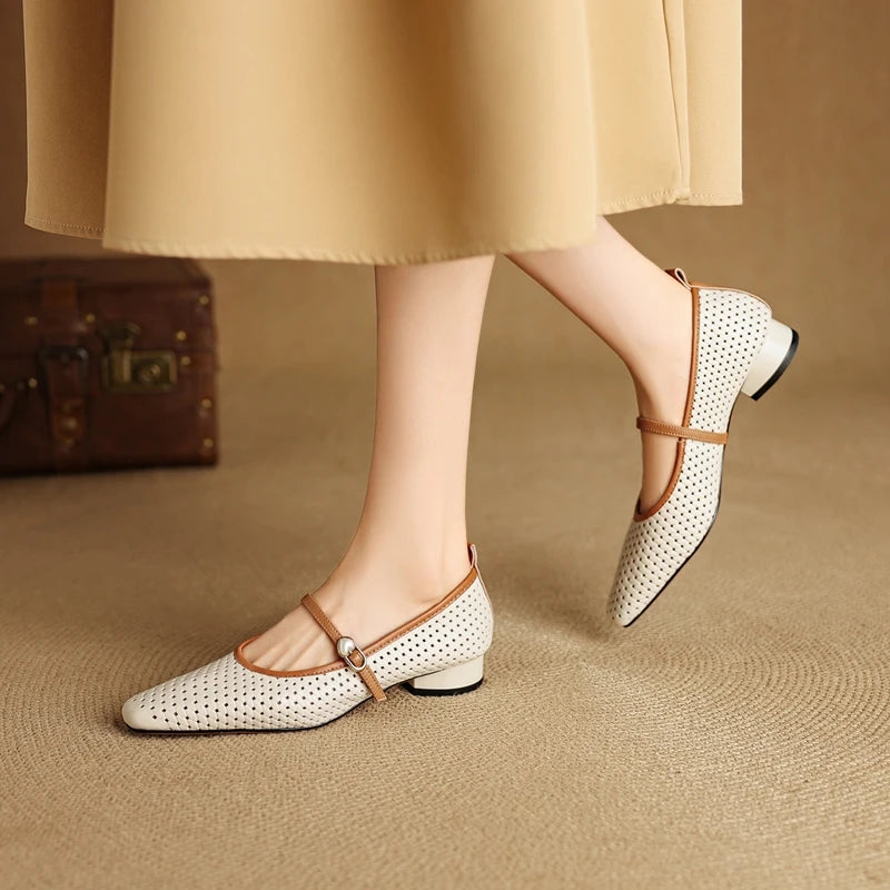 RAIKA GENUINE LEATHER MARY JANES
