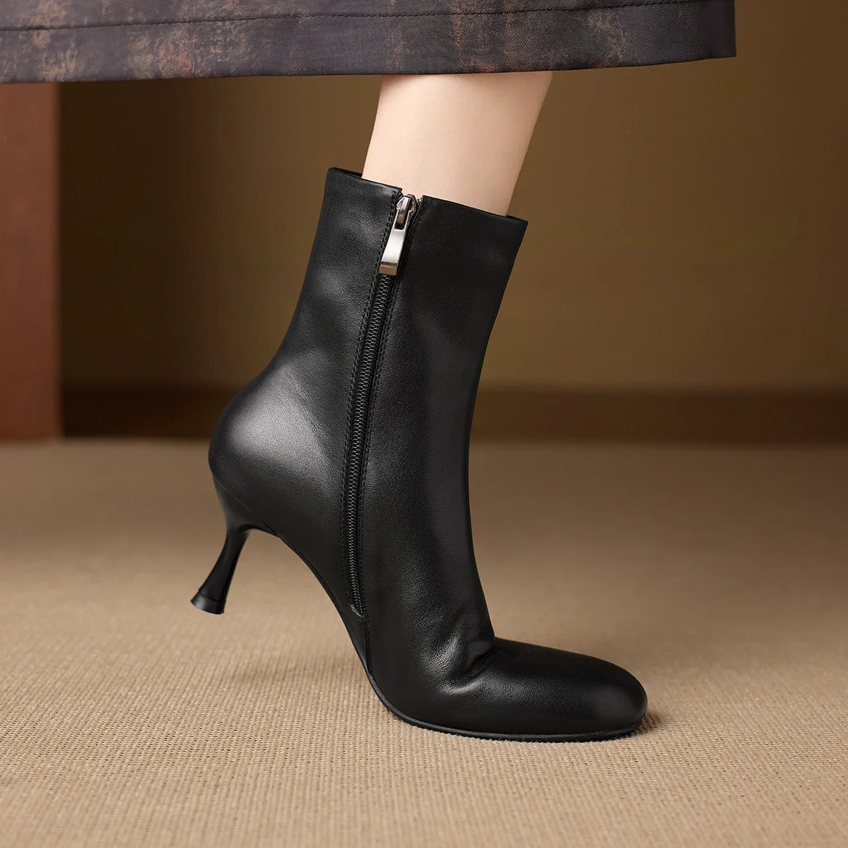 Aylan Stiefeletten mit Stilettoabsatz aus echtem Leder