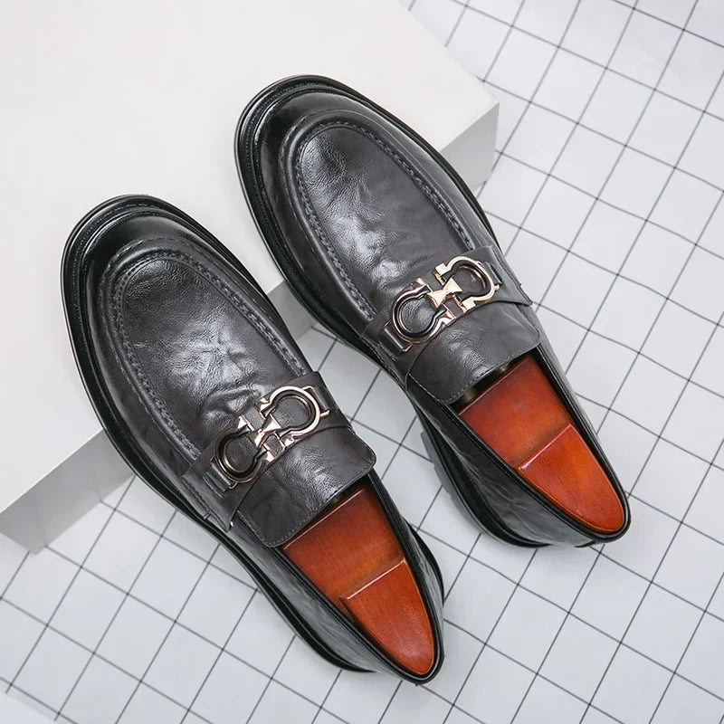 Mocassins Wilbur em pele