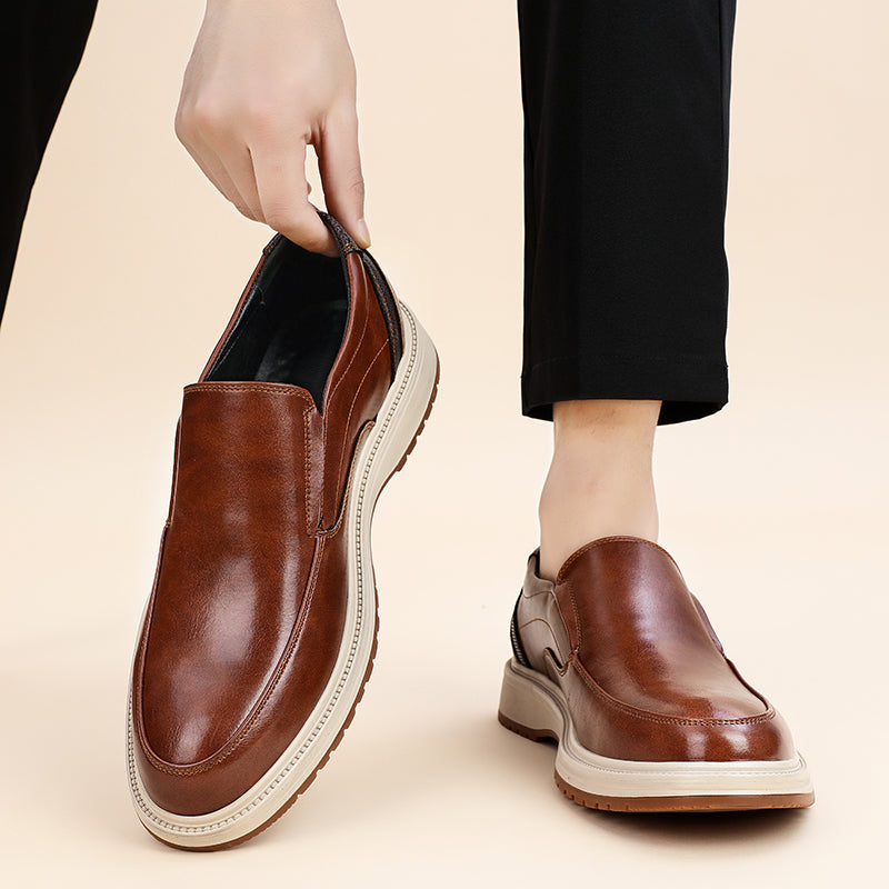Zapatos sin cordones de cuero pulido Daren