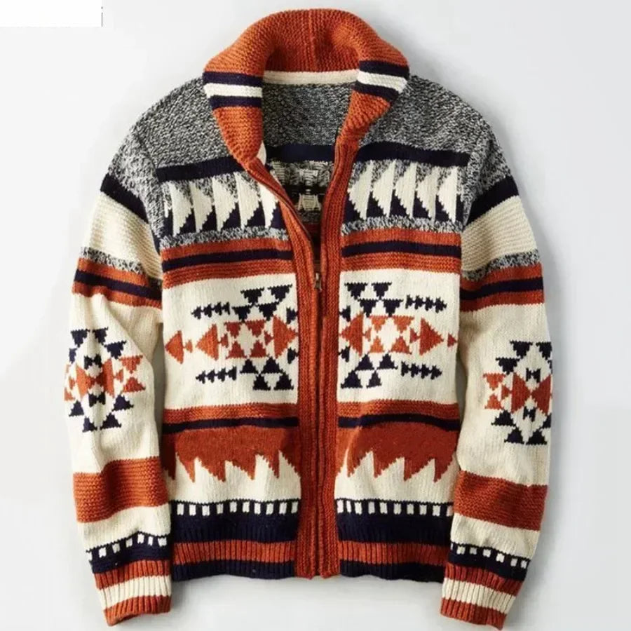 ROWAN GEOMETRIC CARDIGAN