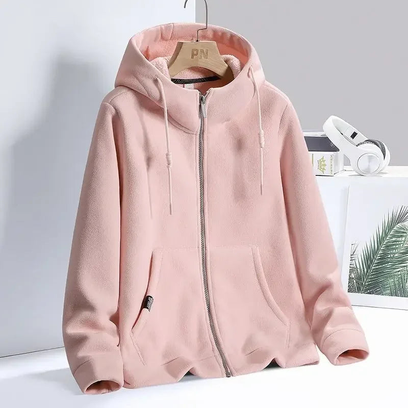 Hoodie Klara com fecho de correr