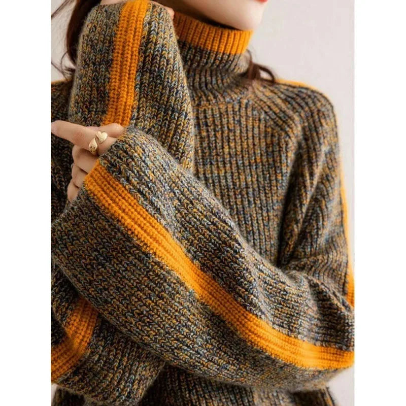 BRIELLE CONTRAST SWEATER