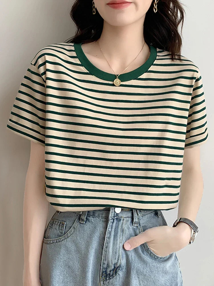 Camicia in cotone a righe Joslyn
