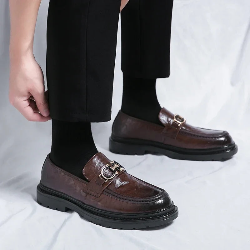 Mocassins Wilbur em pele