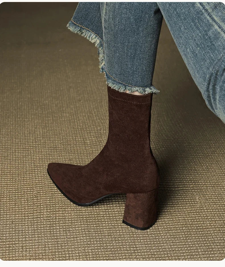 ALORA GENUINE SUEDE BOOTS