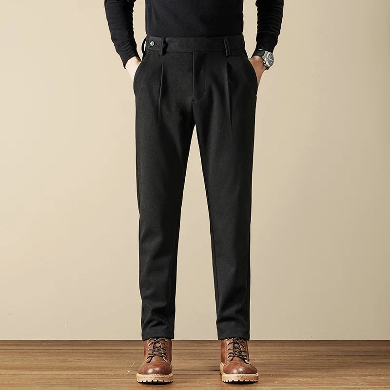 Wool Slim Fit Pants
