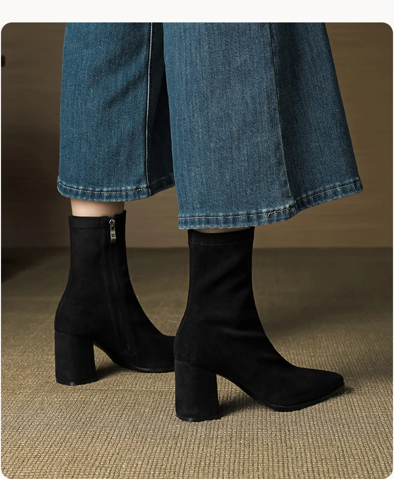 ALORA GENUINE SUEDE BOOTS