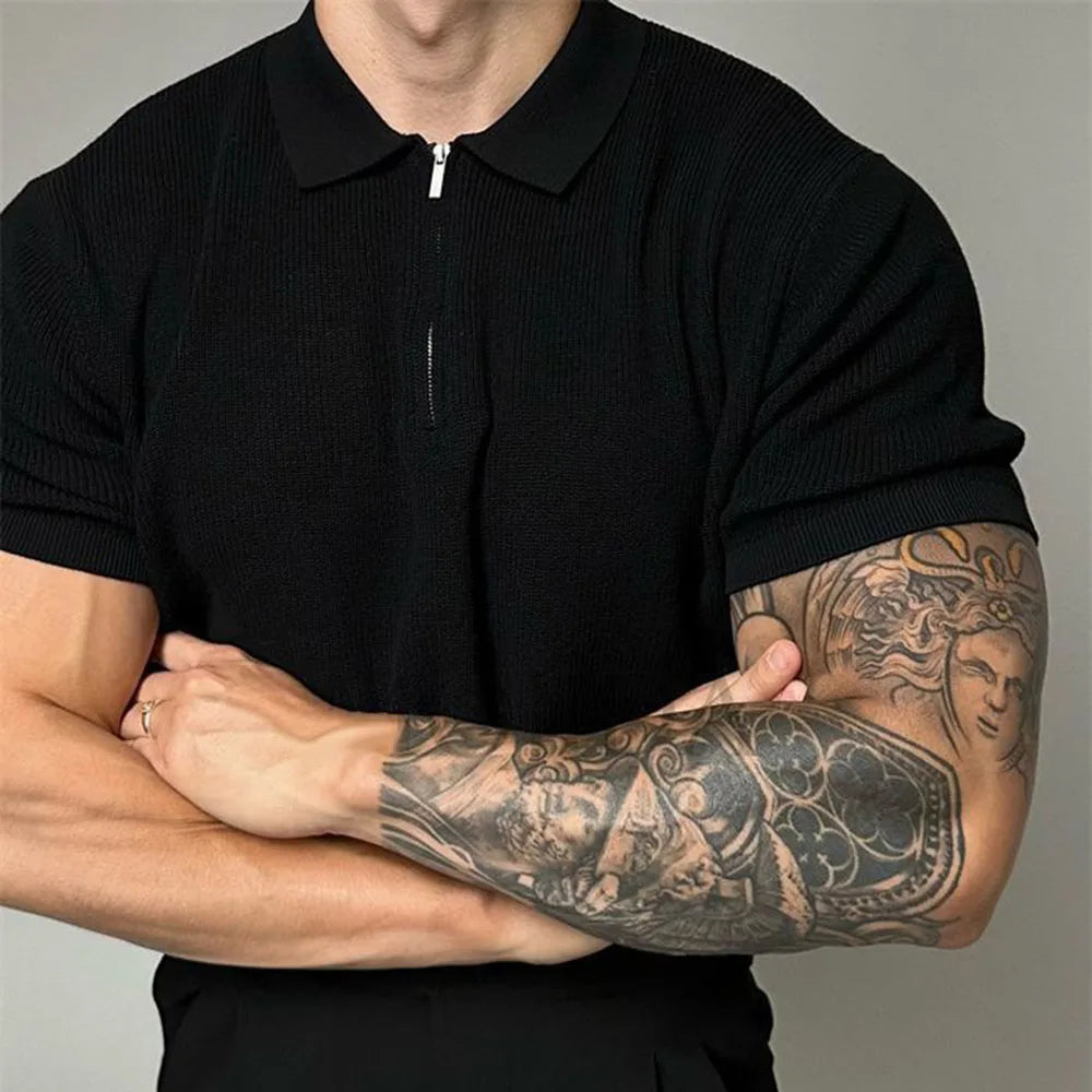 Polo Contour con zip