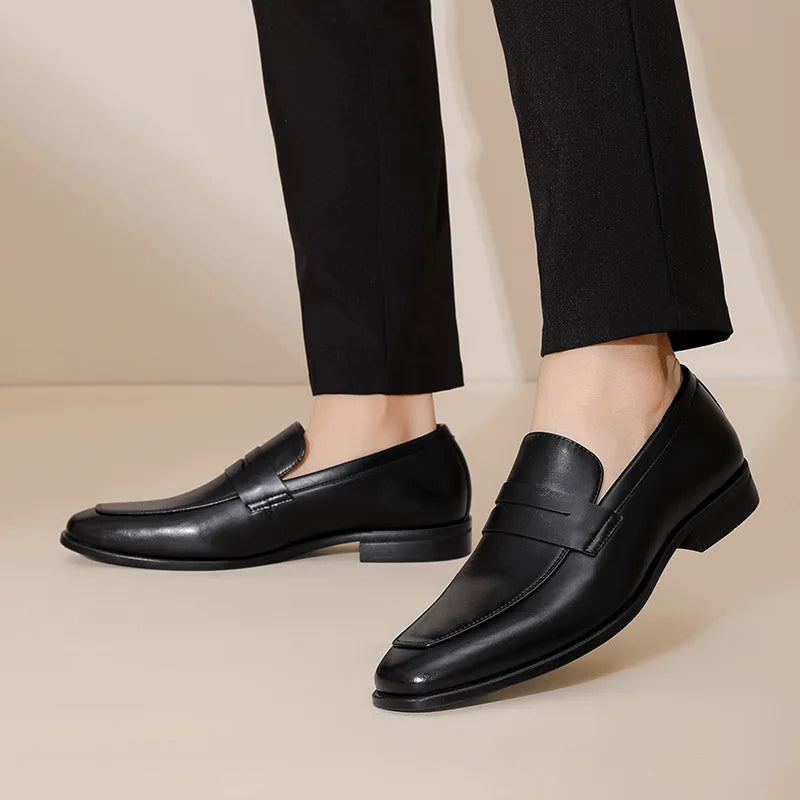 Malric loafers i läder