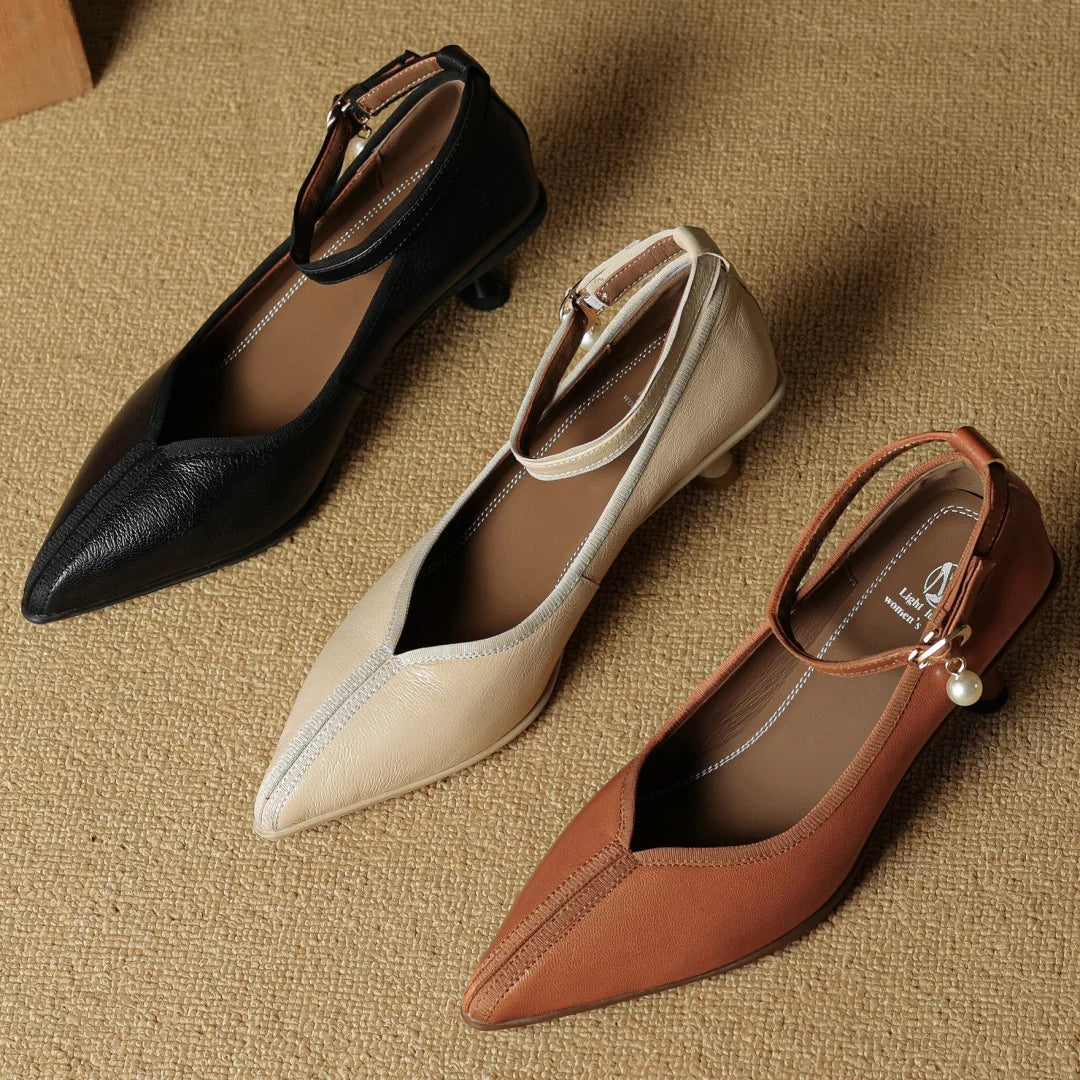 BELLARA GENUINE LEATHER HEELS