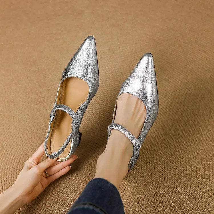 Aurelie flettet slingback